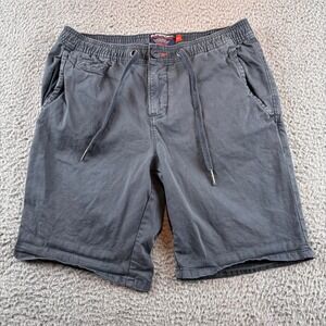 Vintage Superdry International‎ Chino Shorts Mens 30 Navy Drawstring Adjustable
